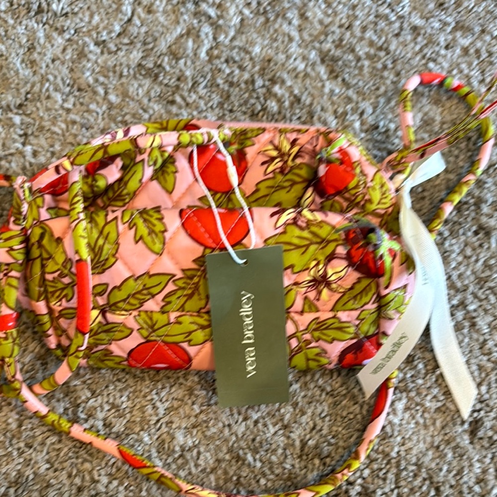 Vera Bradley Tomato Quilted Crossbody Bag